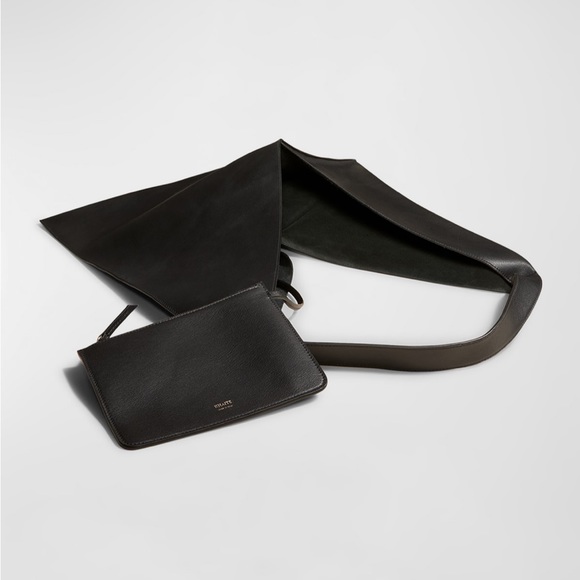 NWT Khaite Sara Leather Oversized Large Tote Black $2,400 - Picture 2 of 6